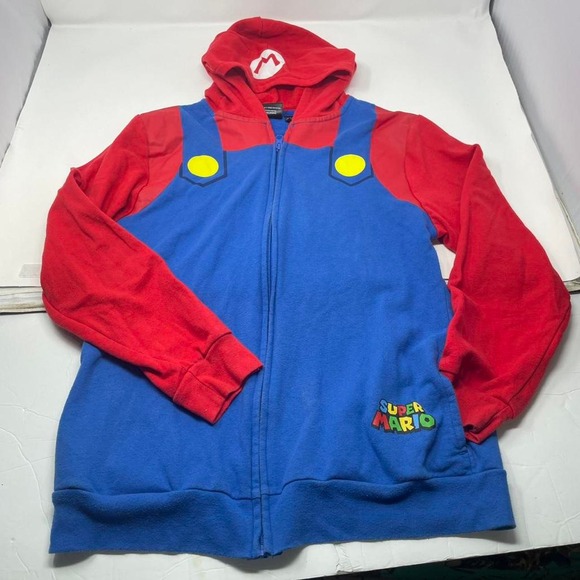 Nintendo Other - Super Mario zip up hoodie jacket youth size XL